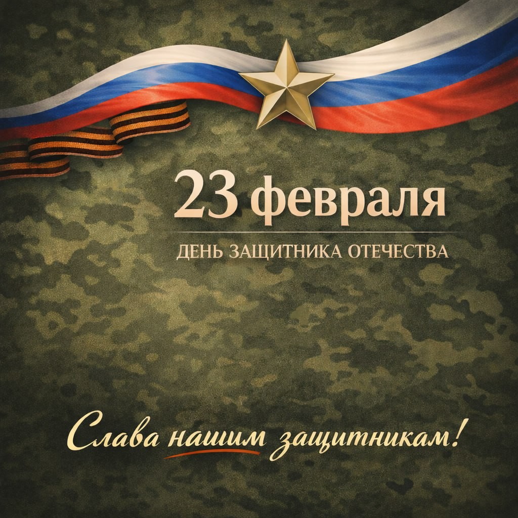 С Днём защитника Отечества.